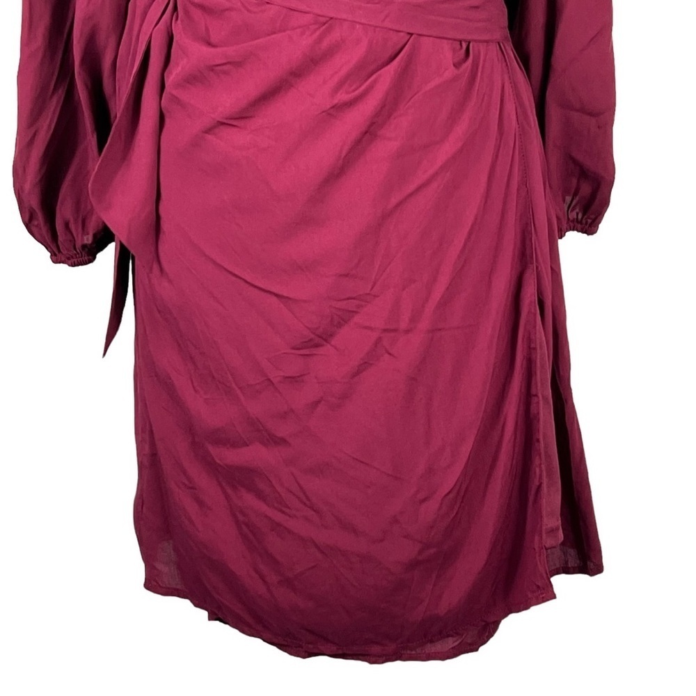 NEW WITH TAGS ENTRO LONG SLEEVED WRAP MINI DRESS - Picture 8 of 15